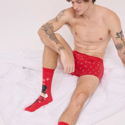 CALCETIN HOMBRE PACK 2 PUÑO ANTIPRESION NAVIDAD YSABEL MORA  - 6 unidades